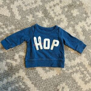 GAP Blue Sweatshirt with HOP Graphic